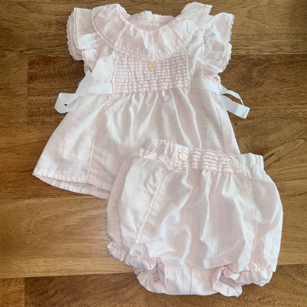 Patachou light pink top and shorts set